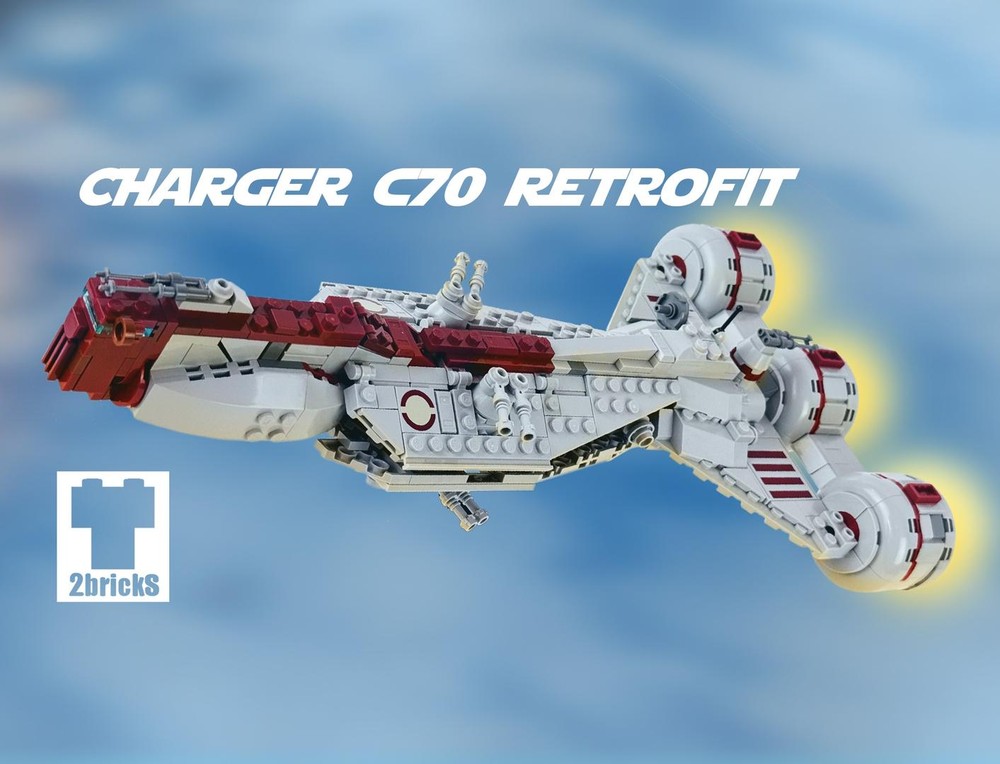 Lego 2bricks 1:360 Scale Charger C70 Retrofit