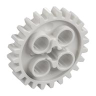 Lego Technic Gear 24 Tooth [New Style with Single Axle Hole] / White
