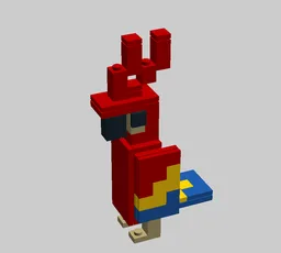 Miniature Minecraft Parrot