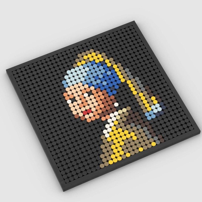 Lego MOSAIC-007-Girl with a Pearl Earring
