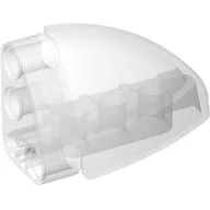 Technic Panel Round Corner 5 x 3 x 2 Left / Trans-Clear