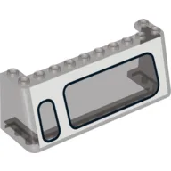 Windscreen 3 x 10 x 3 with Large Window Right, Small Window Left Print