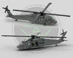 Sikorsky UH-60 Black Hawk | 1:33 Minifigure Scale