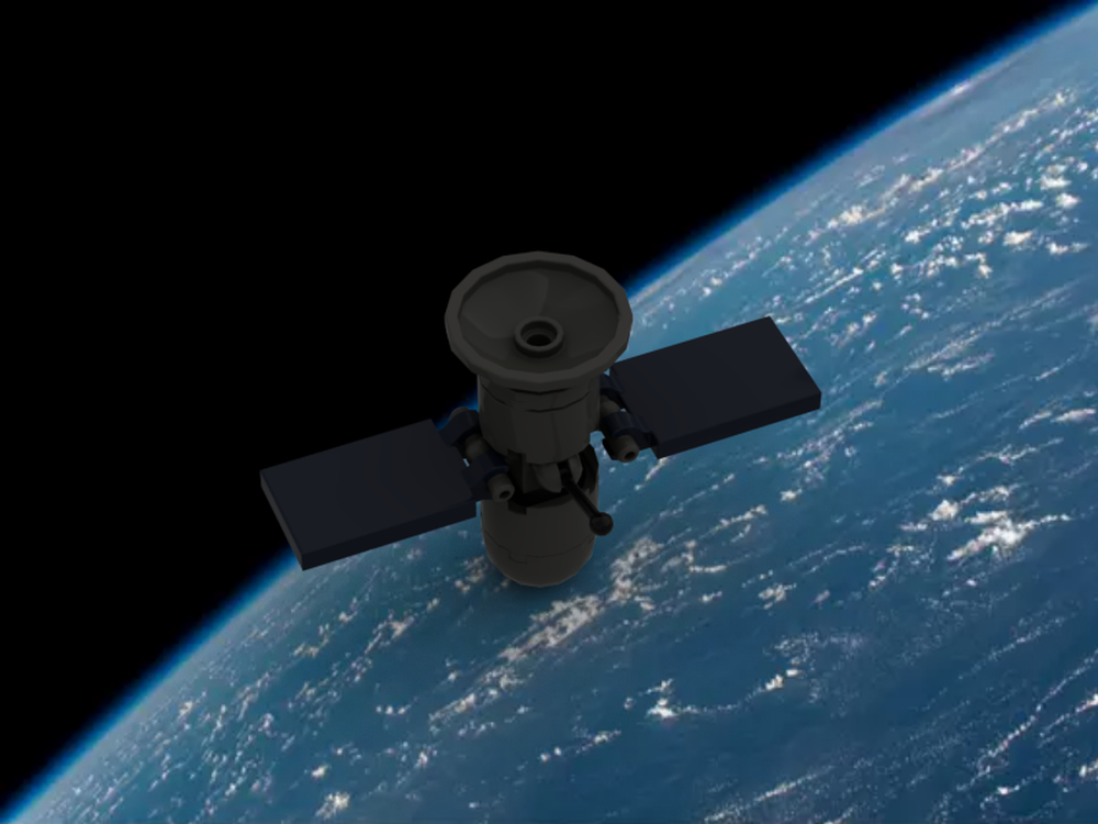 Lego telecommunication satellite