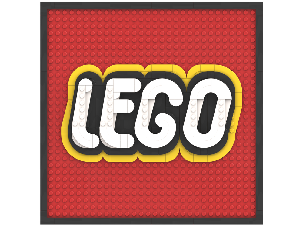 LEGO logo display frame