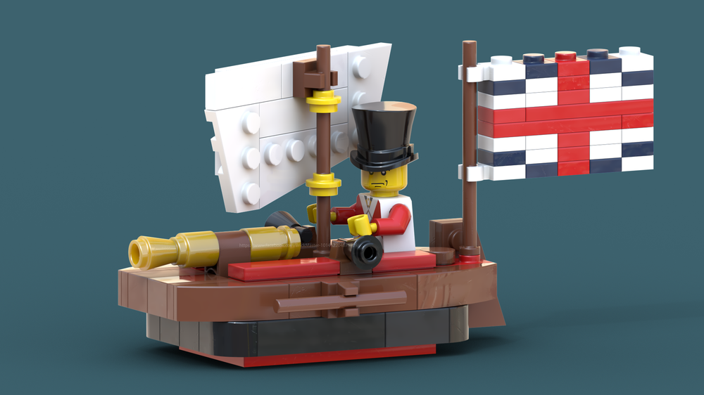 Lego Napoleonic Gunboat