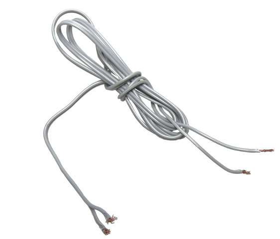 Lego Electric, Wire 12V / 4.5V with 2 Leads, 96 Studs Long / Light Gray