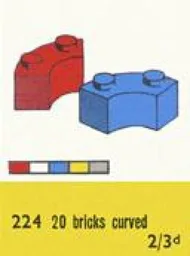 2 x 2 Curved Bricks