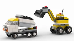 11036 Digger and dump truck
