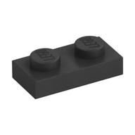 Lego Plate 1 x 2 / Pearl Titanium