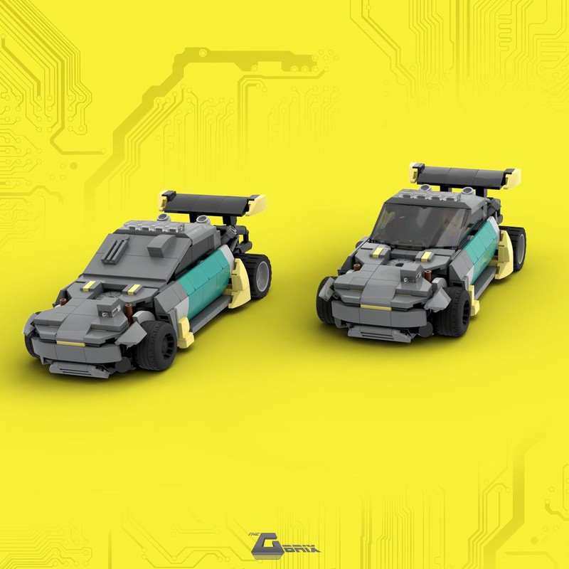 Lego Mizutani Shion Coyote from Cyberpunk 2077 - Blue