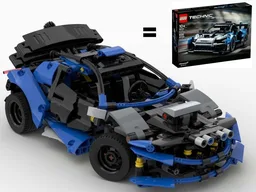 Rally Car 42123 B-model (Blue and Gray alt.)