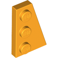 Lego Wedge Plate 3 x 2 Right / Bright Light Orange