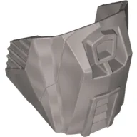 Large Figure Limb Cover, Armor, Knee / Shoulder / Flat Silver