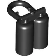 Minifig Neckwear Airtanks / Black