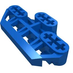 Technic Axle Connector Block 3 x 6 with 6 Axleholes / Blue