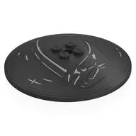 Dish 8 x 8 Inverted [Radar], Solid Studs with Mudhorn Skull Symbol Print