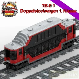 TB-E 1(TrainBricks-Express) Expansion Double-Decker Car