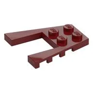 Wedge Plate 4 x 4 with 2 x 2 Cutout / Dark Red