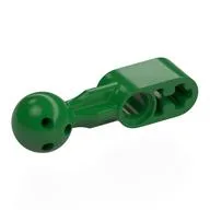 Technic Beam 1 x 2 with Ball Joint Holes in Ball / Green