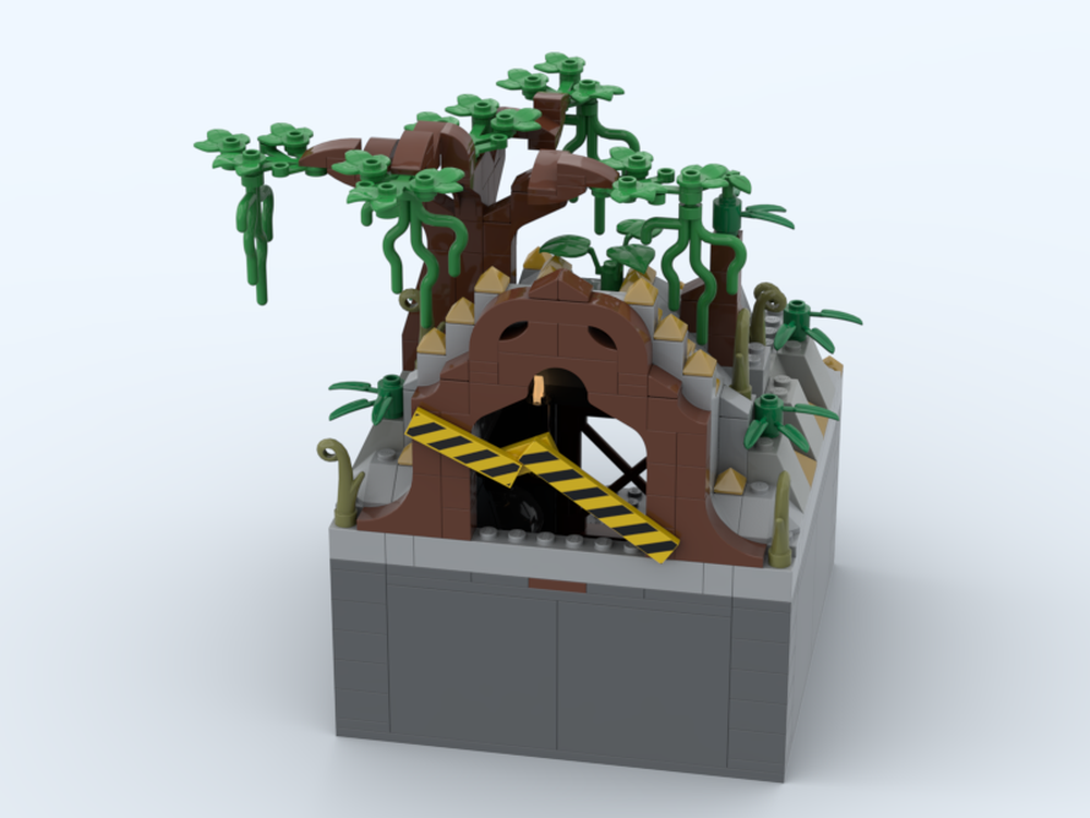 Lego Abandoned Mining Cave