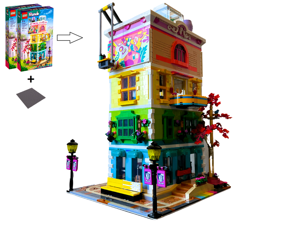 Lego Community Tower modular alternate build of 2x 41748