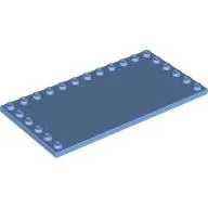 Plate Special 6 x 12, Studs on 3 Edges / Medium Blue