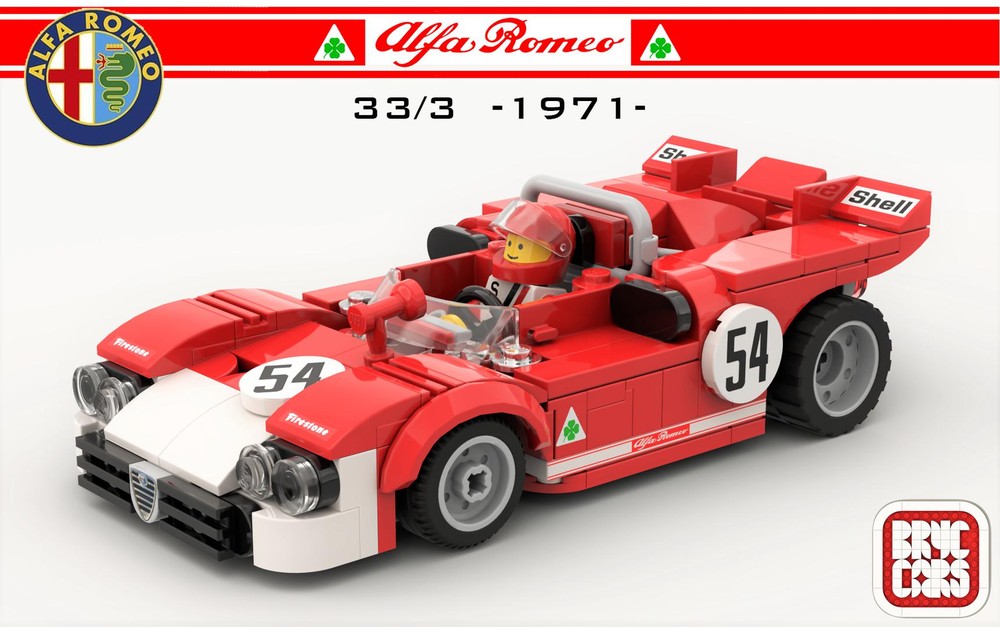 Lego Alfa Romeo Tipo 33/3 Targa Florio 1971