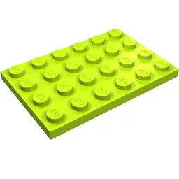 Plate 4 x 6 / Lime