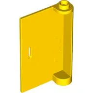 Door 1 x 3 x 4 Left - Open Between Top and Bottom Hinge / Yellow