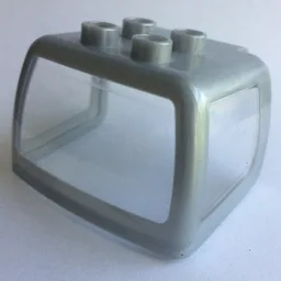 Duplo Truck Cabin Enclosed with Clear Windows / Pearl Light Gray