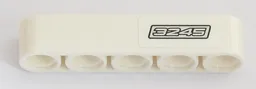 Technic, Liftarm Thick 1 x 5 with Silver '3245' Pattern Model Right Side (Sticker) - Set 42043