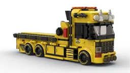 Lego flatbed car trailer