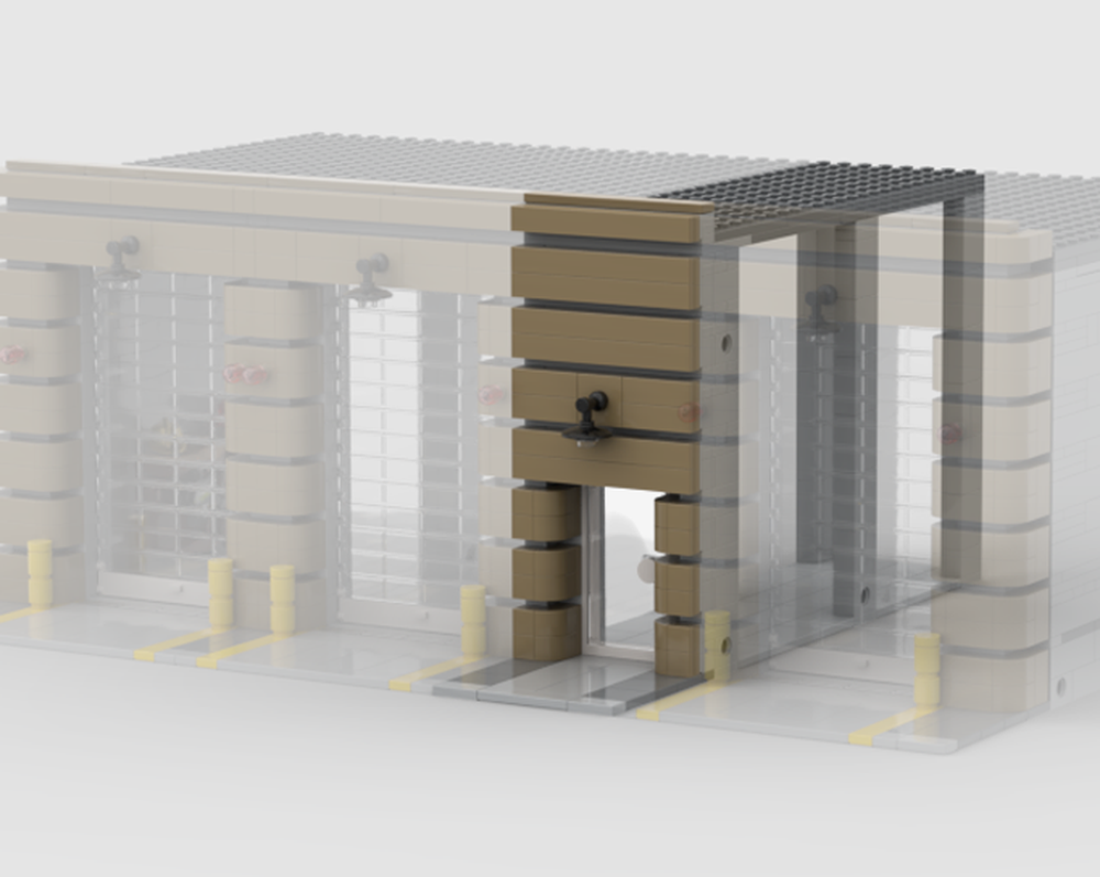 Lego Front Bay Entrance - Modular Fire Station