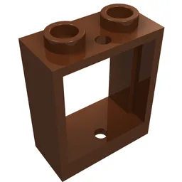 Window 1 x 2 x 2 Flat Front / Reddish Brown
