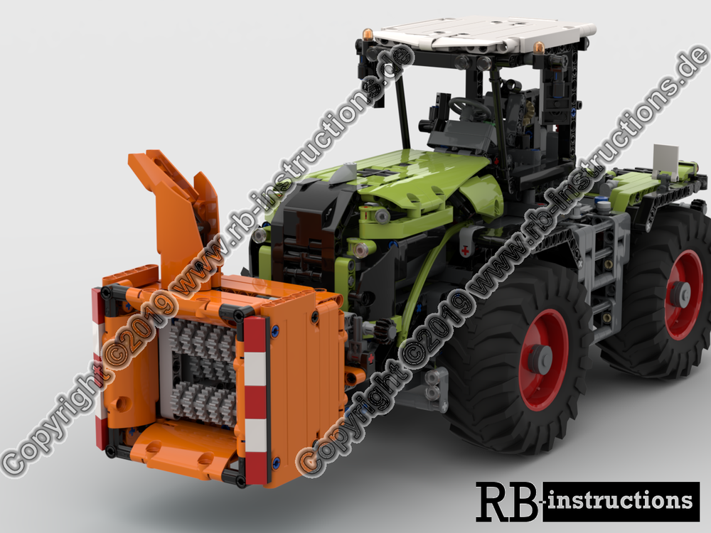 Lego Chipper / Shredder for Claas Xerion 5000 or Fastrac (Schredder)