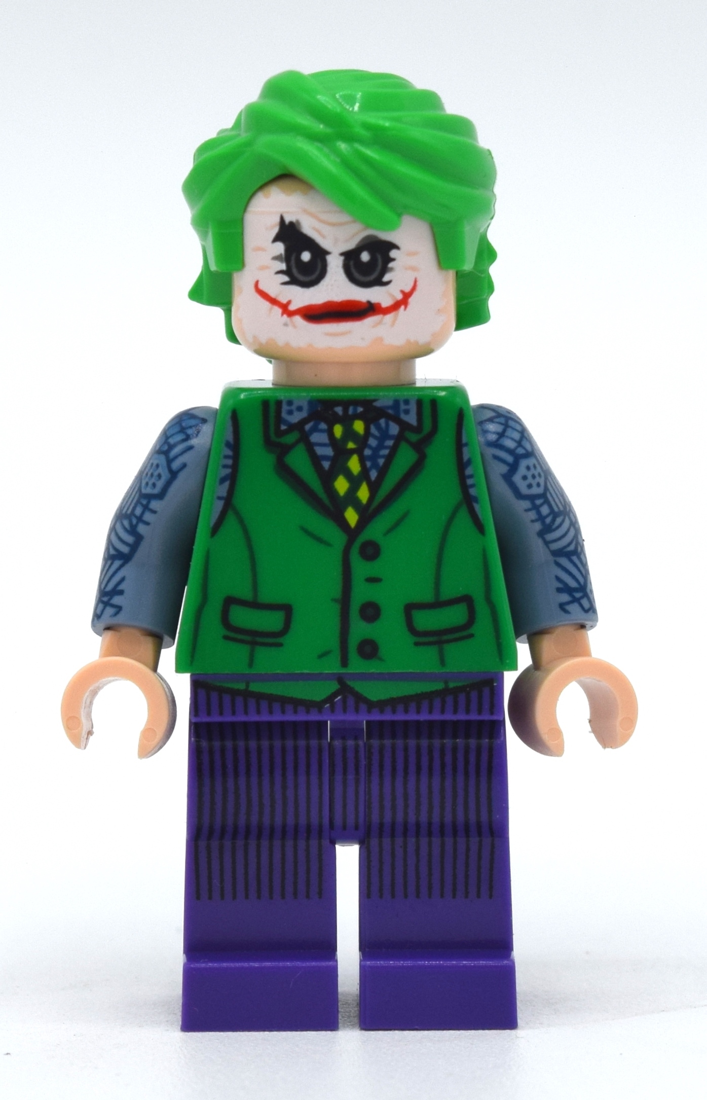 Lego The Joker with Green Vest and White Face Make-up (Dark Knight Trilogy)