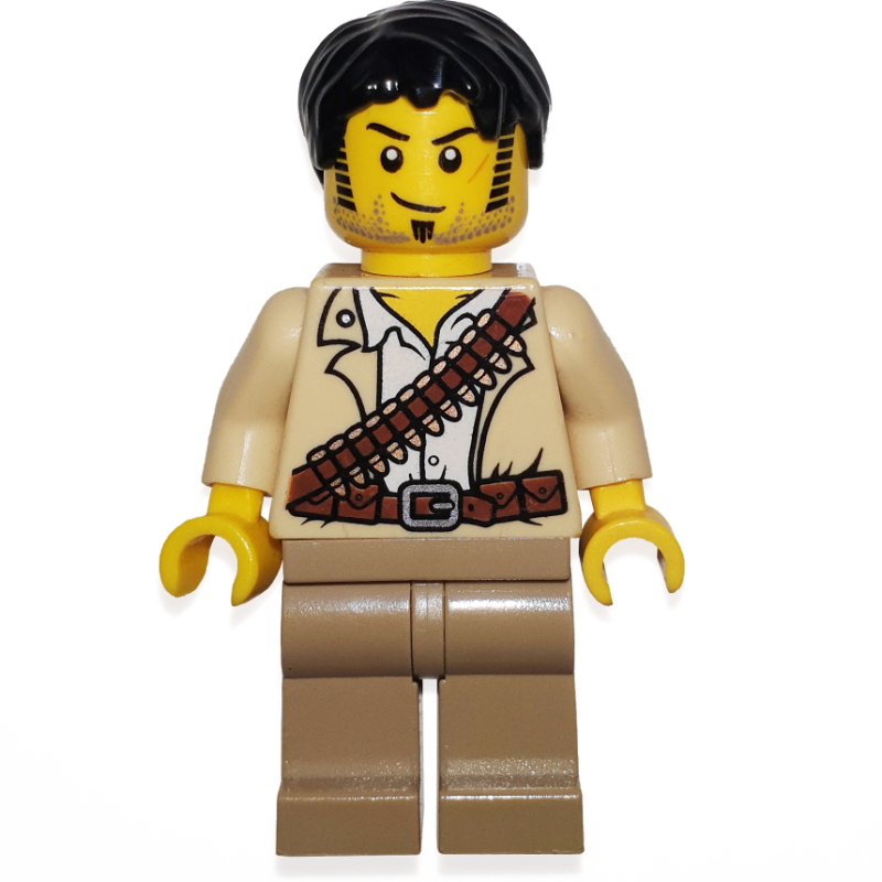 Lego Jake Raines with Ammo Belt (3626b Head)