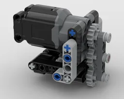 Lego Technic worm gear system