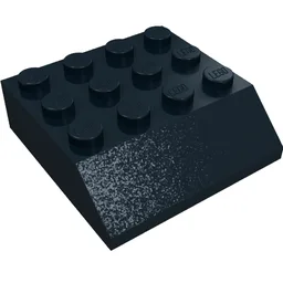Brick Sloped 45° 4 x 4 / Black