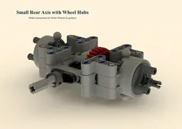 Small Rear Axis with Wheel Hubs