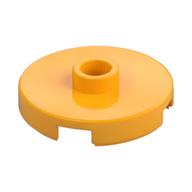 Lego Plate Special Round 2 x 2 with Center Stud (Jumper Plate) / Bright Light Orange