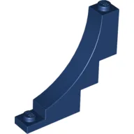 Brick Curved 1 x 5 x 4 Inverted / Dark Blue