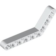 Lego Technic Beam 1 x 9 Bent (6 - 4) Thick / White
