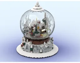 Winter Cabin Snow Globe
