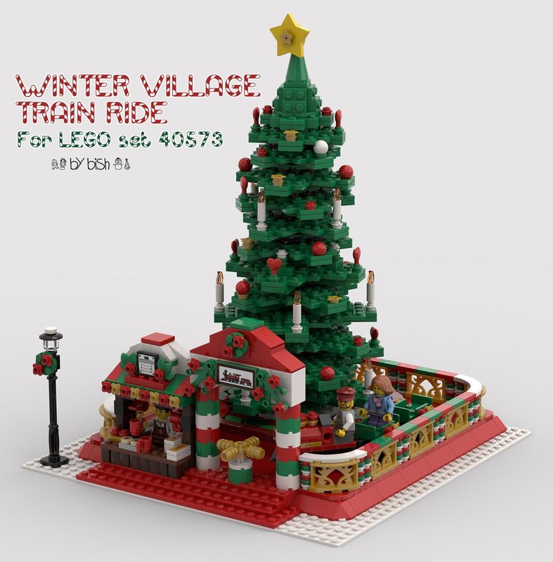Lego Winter Village Train Ride For LEGO Set 40573
