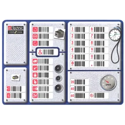 Activity Card, Code Pilot Bar Code Sheet, Laminated, Dual Sided / [No Color/Any Color]