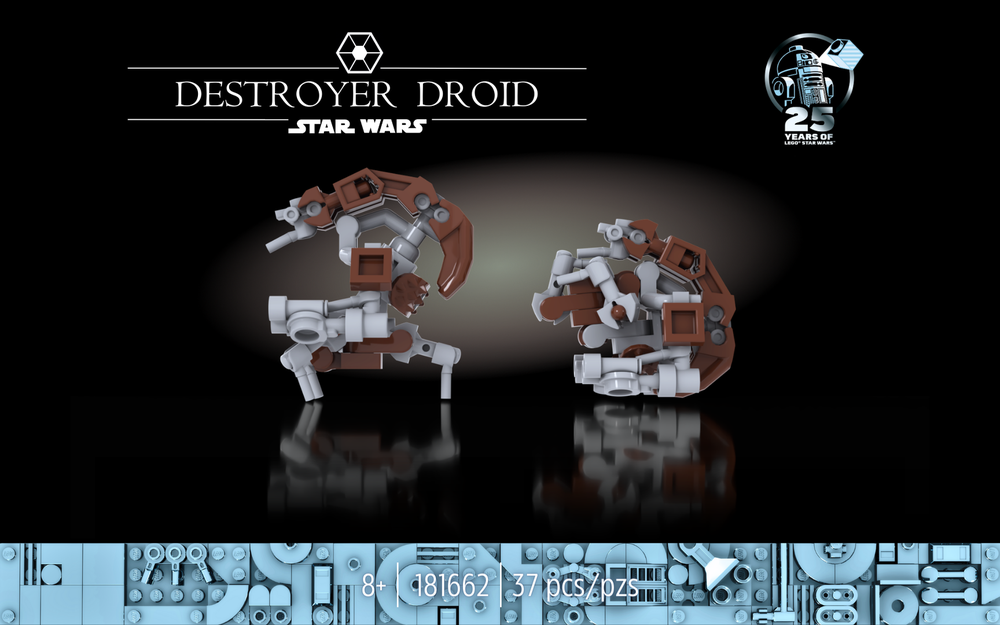 Lego Droideka V2 - Minifig Scale