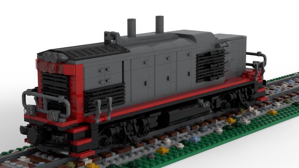 Lego EMD SW1500/MP15AD/MP15AC Calf/Transfer switcher - Southern Pacific edition