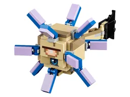 Minecraft Guardian, Elder (Tan Plate 1 x 2 on Tail) - Brick Built